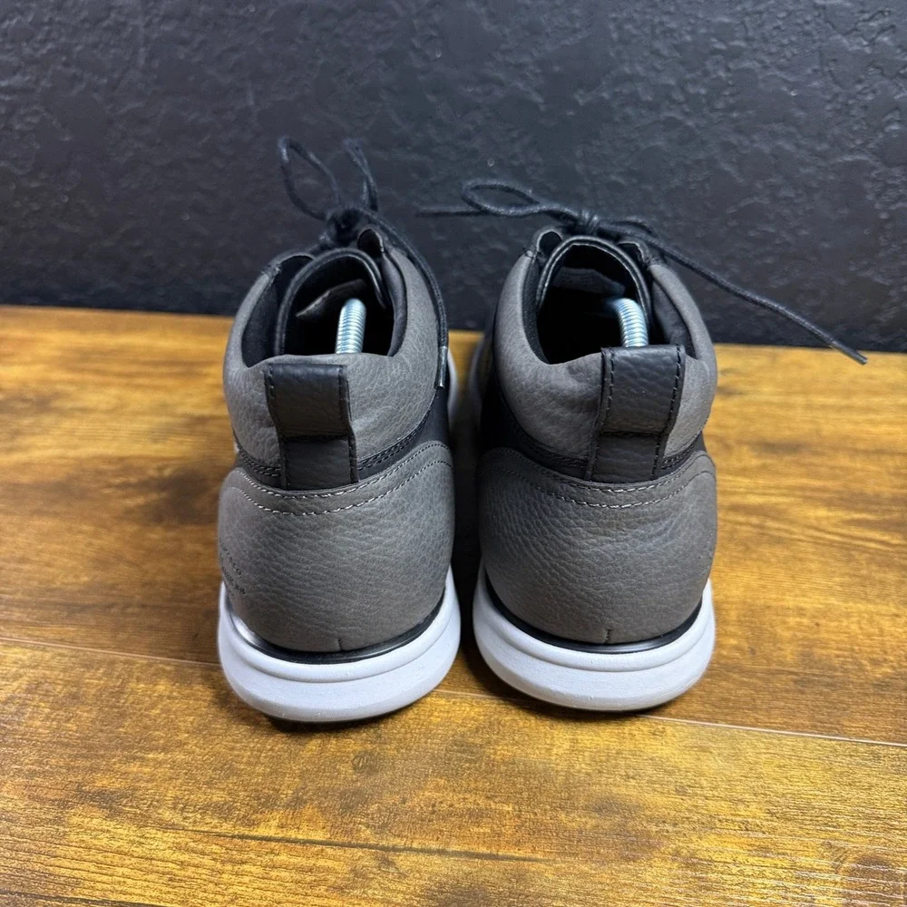 G.H. Bass 71340024A Black Grey Textile Chukka Sneakers Mens 10.5
